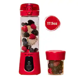 BLENDi - Pro+ 120W 17‑oz Portable Personal Blender for Smoothies & Ice Crushing - Red