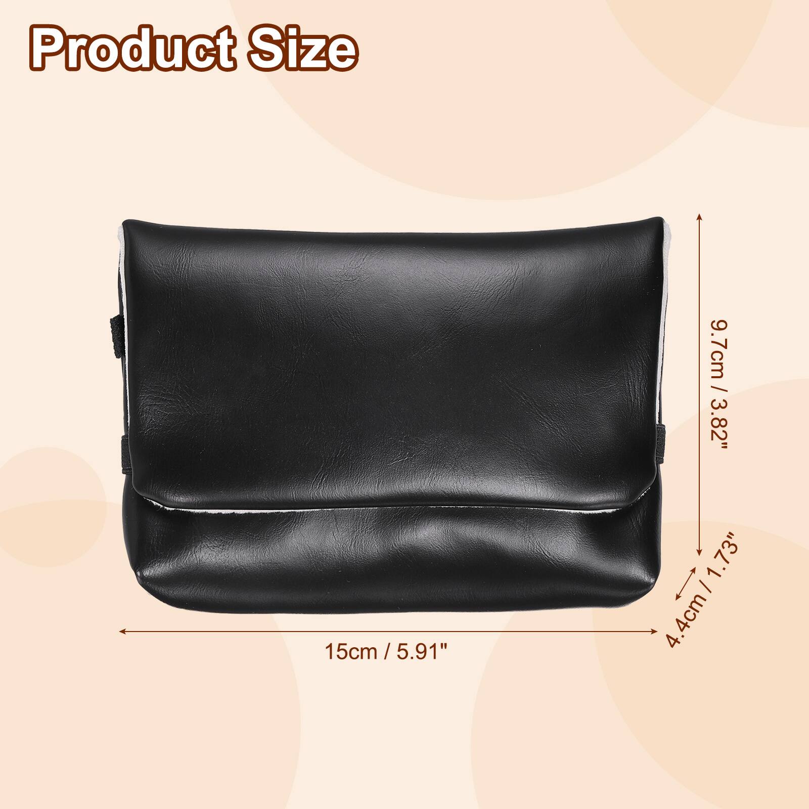 Product Size  
15cm / 5.91"  
9.7cm / 3.82"  
4.4cm / 1.73"