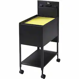 Lorell - Standard Mobile File 4 Casters 13.50 Width x 24.75 Depth x 28.25 Height 1 Each - Black