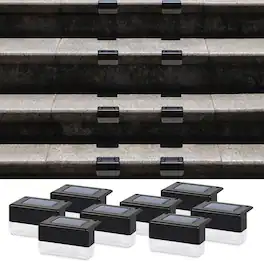 Oumilen - 8 Pack Solar Step Lights