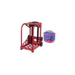 Zuca - Sport Frame for Sport Insert Bags with Lunchbox (Polka Bots) - Red