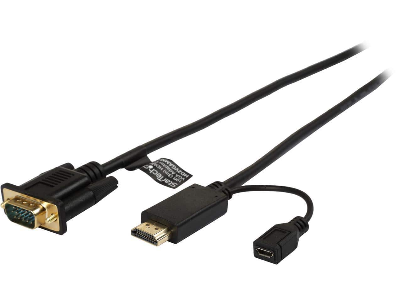 StarTech.com - HDMI to VGA Cable - 10 ft - 1080p - 1920x1200 - Active Monitor Cable