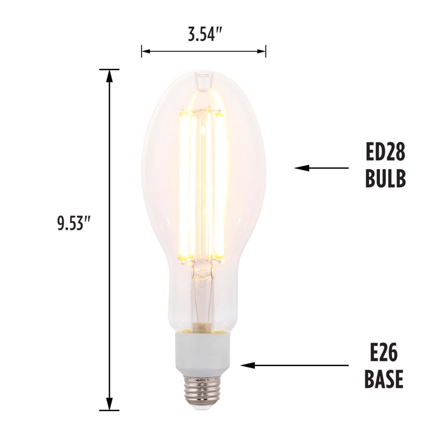 3.54"  
ED28 BULB  
9.53"  
E26 BASE