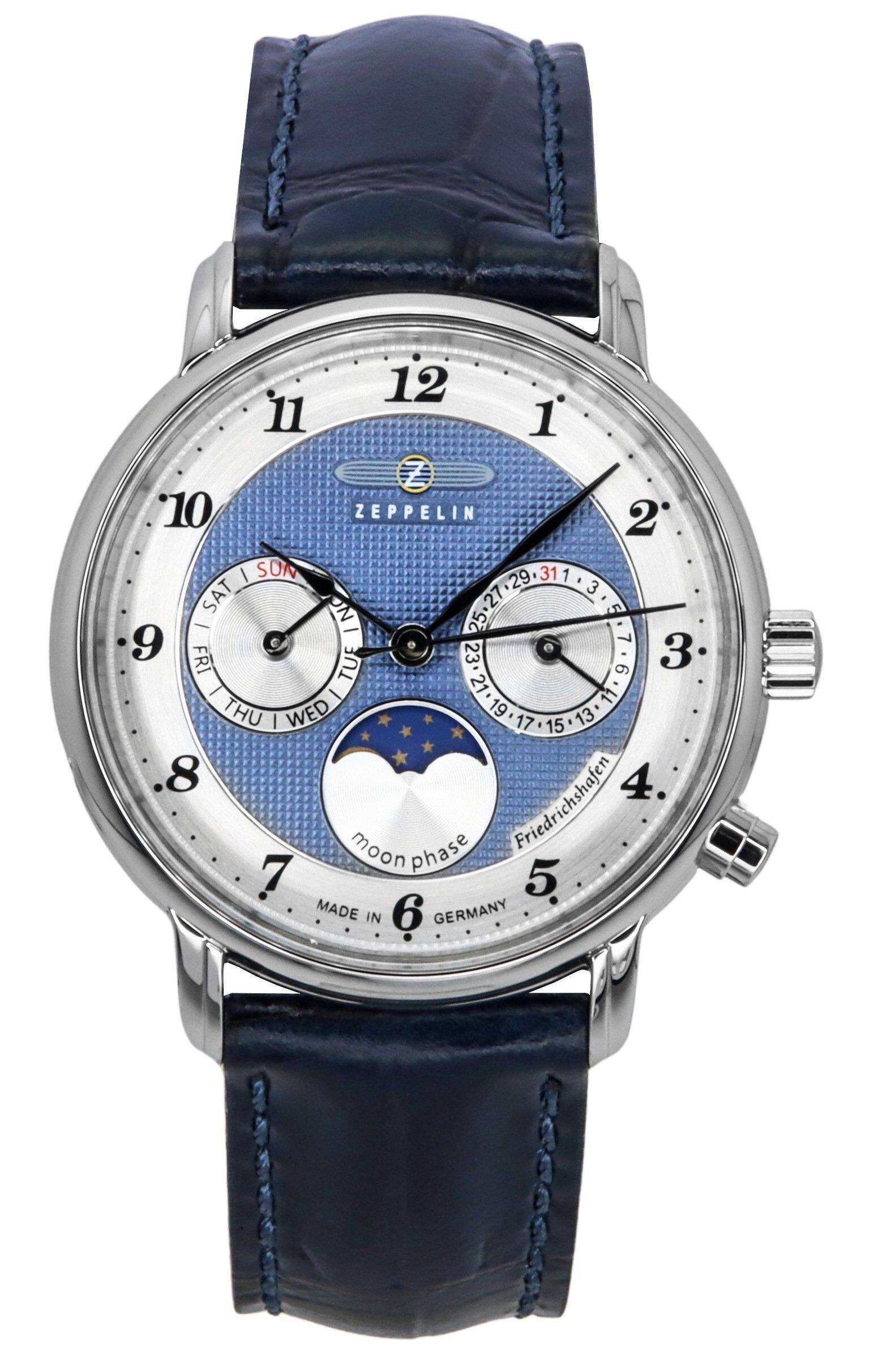 il 12 1 10 ZEPPELIN 2 I SUN 29 31 1 SAT 3 NO 25 27 27 5 - - 25 7 9 FRI 23' 3 TUE 9 - 21' 11 THU WED 19 13 I 17 15 .8 4 moon phase Friedrichshafen 7 5 MADE IN 6 GERMANY