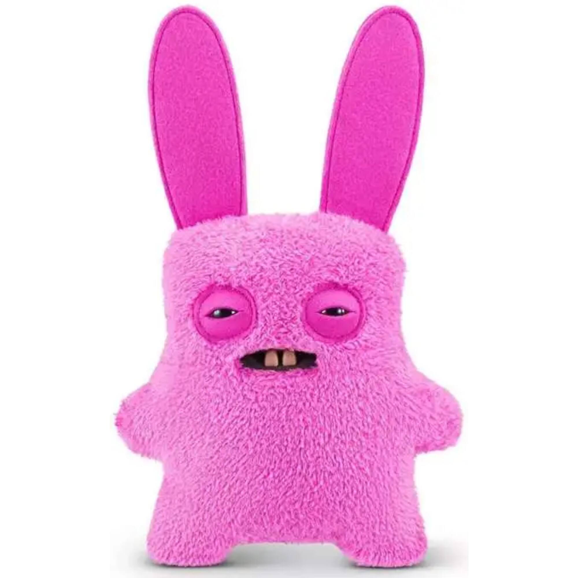 Alt View 1. Fuggler - Zuru Fuggler Butt Ugly Pets Bunny Rabbit Funny Ugly Monster Plush Toy 9 Inch - Pink.