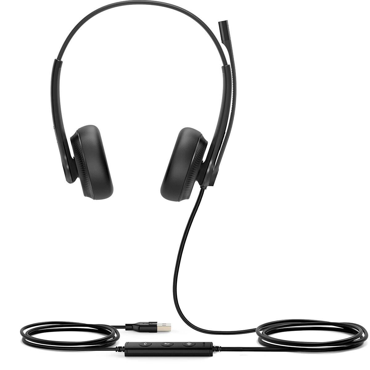 Alt View 1. Yealink - Yealink UH34 Wired Closed-Back On-Ear Stereo Headset, UC - Red.