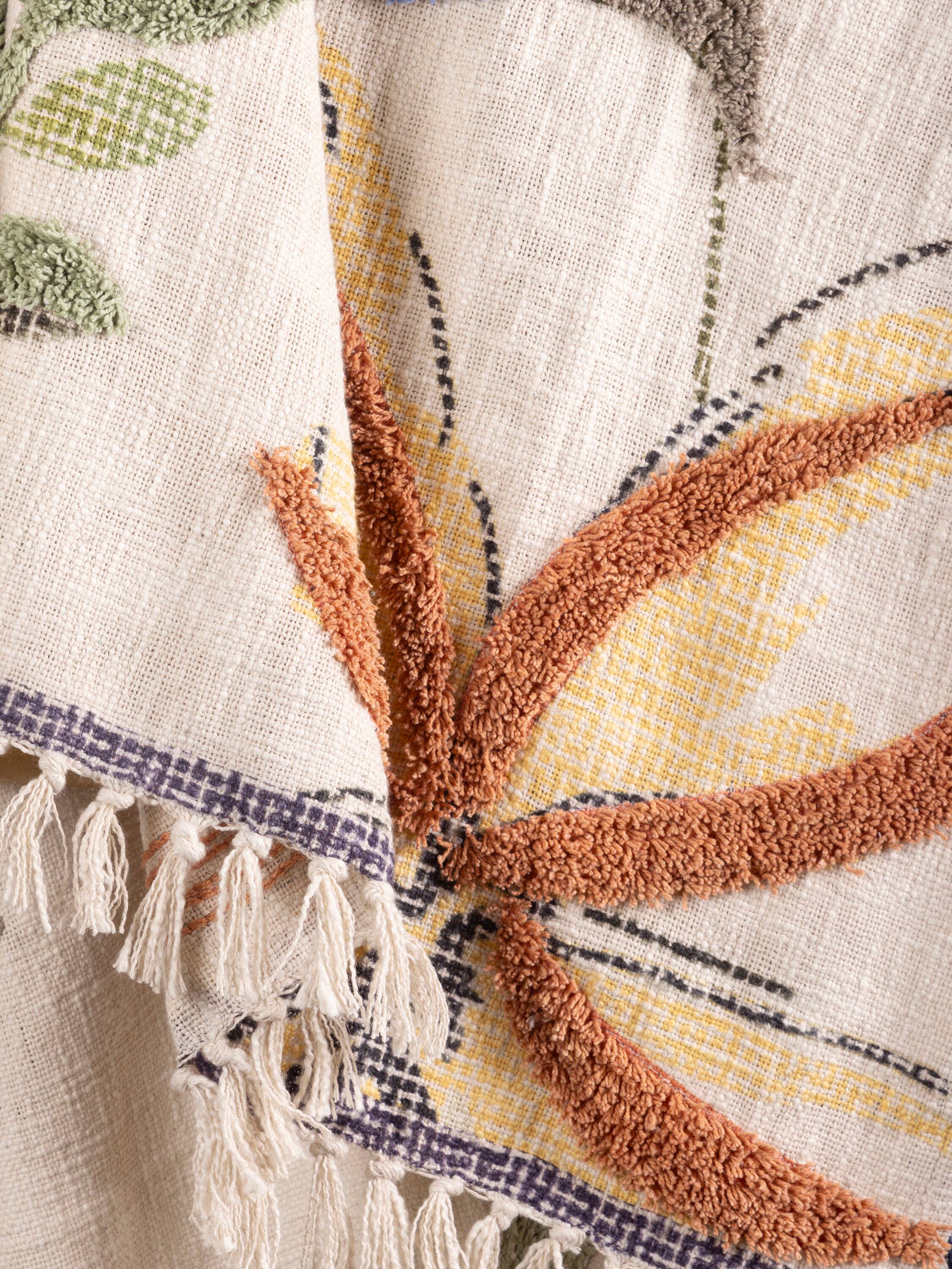 Left. GAURI KOHLI - Zurich Throw Blanket - Multicolored.