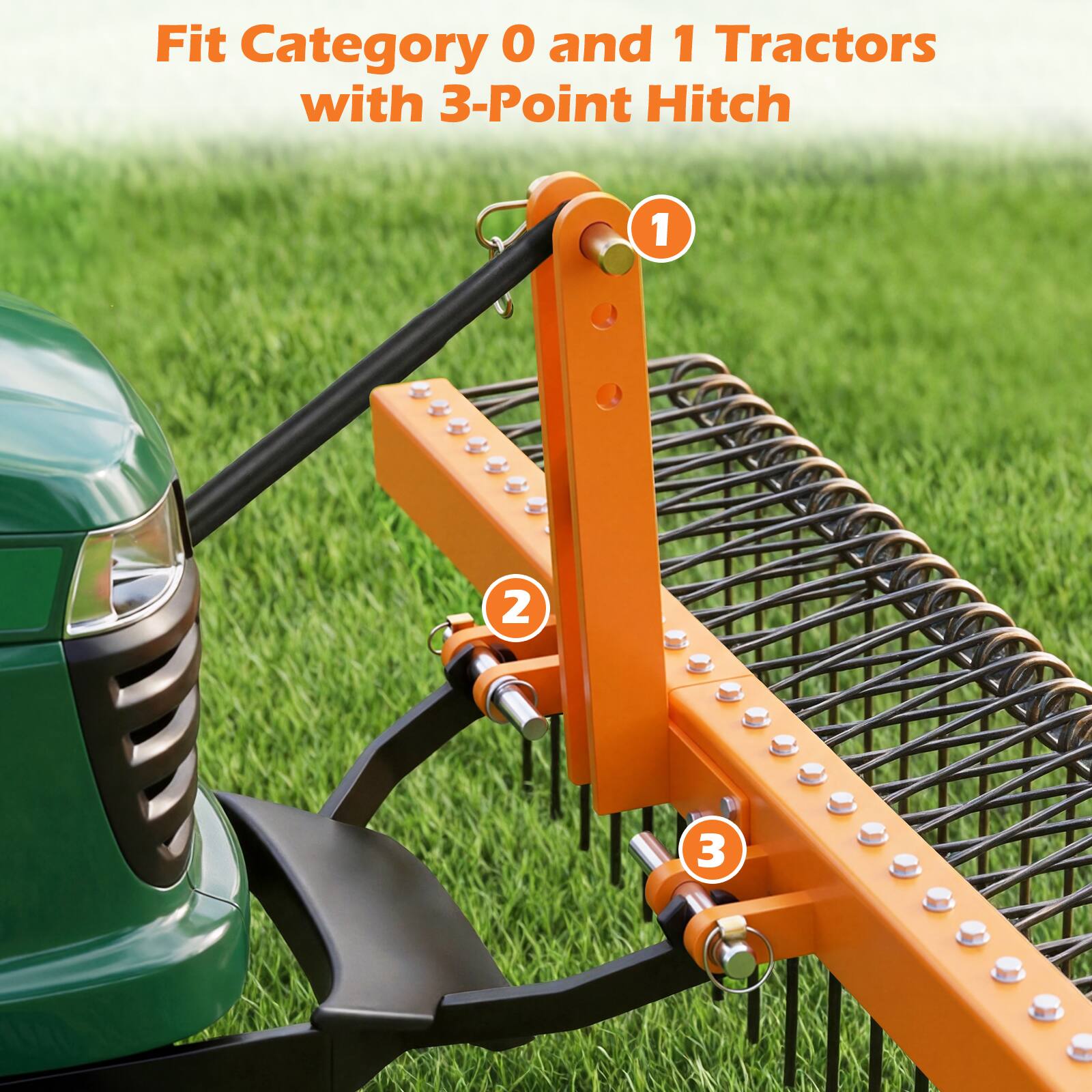 Fit Category 0 and 1 Tractors with 3-Point Hitch