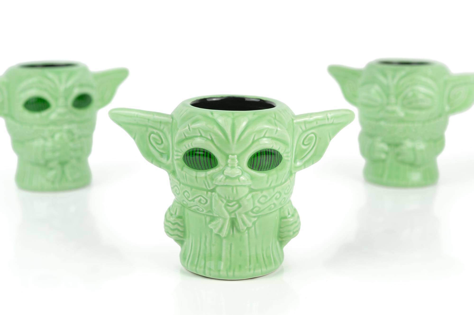 Alt View 10. Star Wars - Geeki Tikis Star Wars Mandalorian The Child Mini Muglets | Set of 3 | 2.5 Ounces - Green.