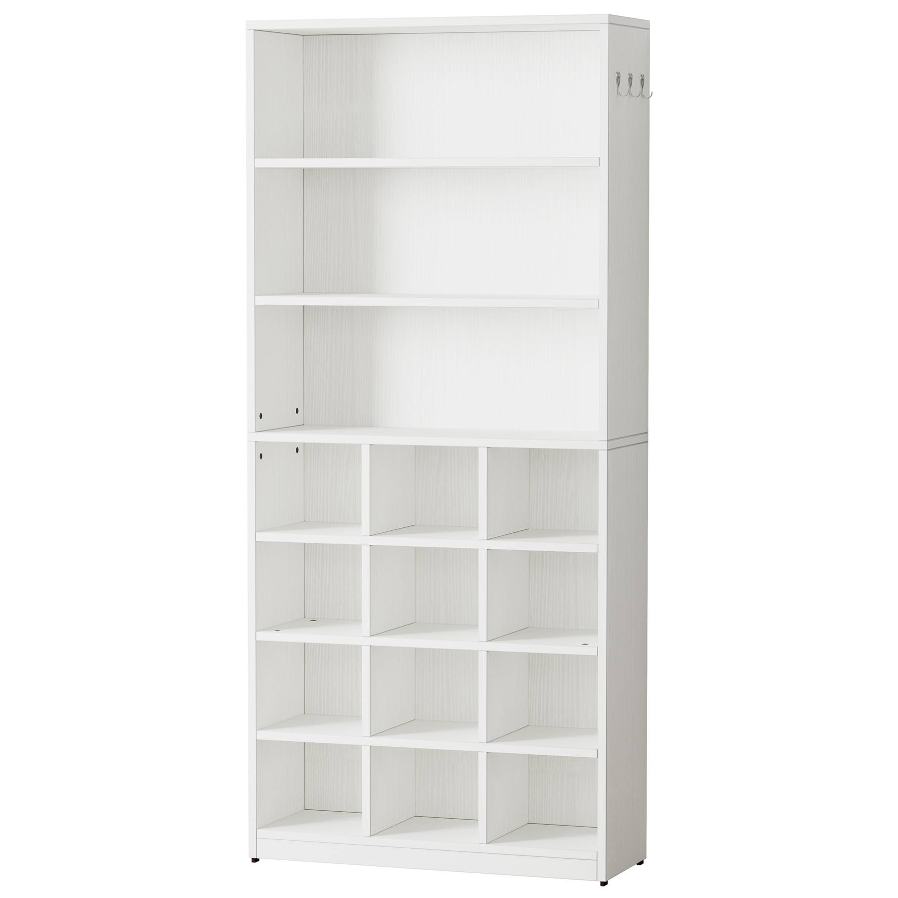 Alt View 4. Tribesigns - Office Storage Cabinet, For Everyday Organization in Workspaces and Office Reception Areas - White.
