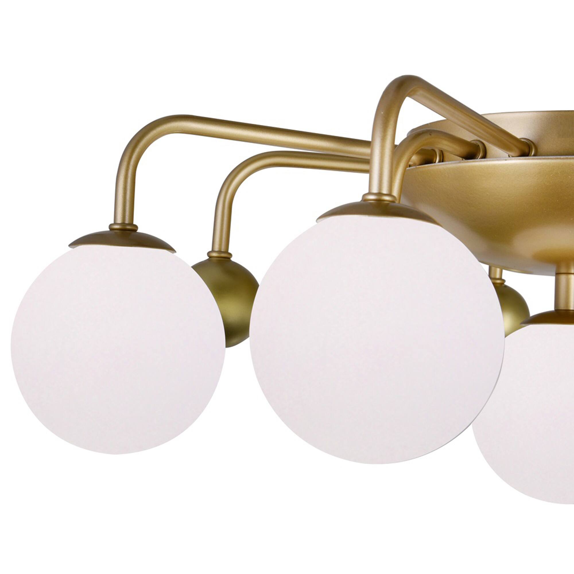 Back. CWI Lighting - Element 9 Light Flush Mount With Sun Gold Finish - Sun Gold.