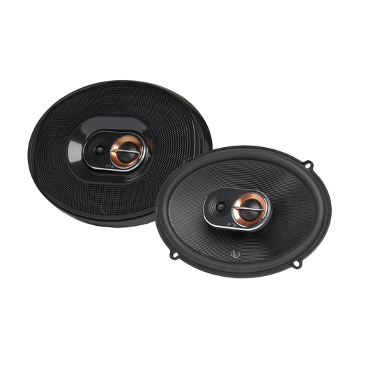 Front. Infinity - INFINITY KAPPA693M 6” x 9” three-way car audio multi-element speaker - Black.