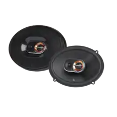 Front. Infinity - INFINITY KAPPA693M 6” x 9” three-way car audio multi-element speaker - Black.