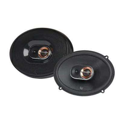 Front. Infinity - INFINITY KAPPA693M 6” x 9” three-way car audio multi-element speaker - Black.