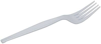 Alt View 1. Dixie - Plastic Forks, Heavy-Weight, 100/Box - White.