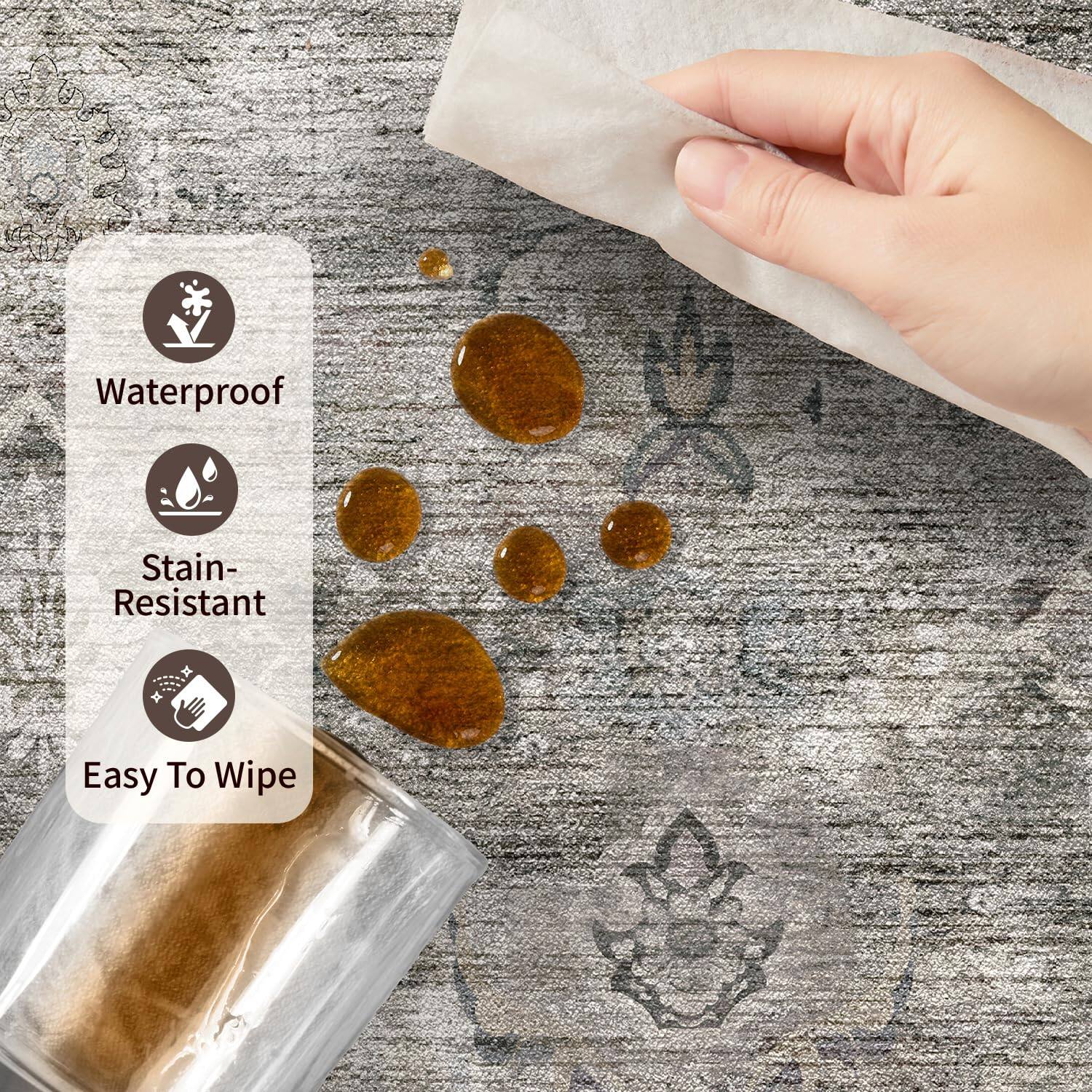 Waterproof  
Stain-Resistant  
Easy To Wipe