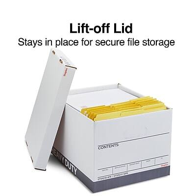 Lift-off Lid  
Stays in place for secure file storage  

CONTENTS: STSR218  

HEAVY DUTY