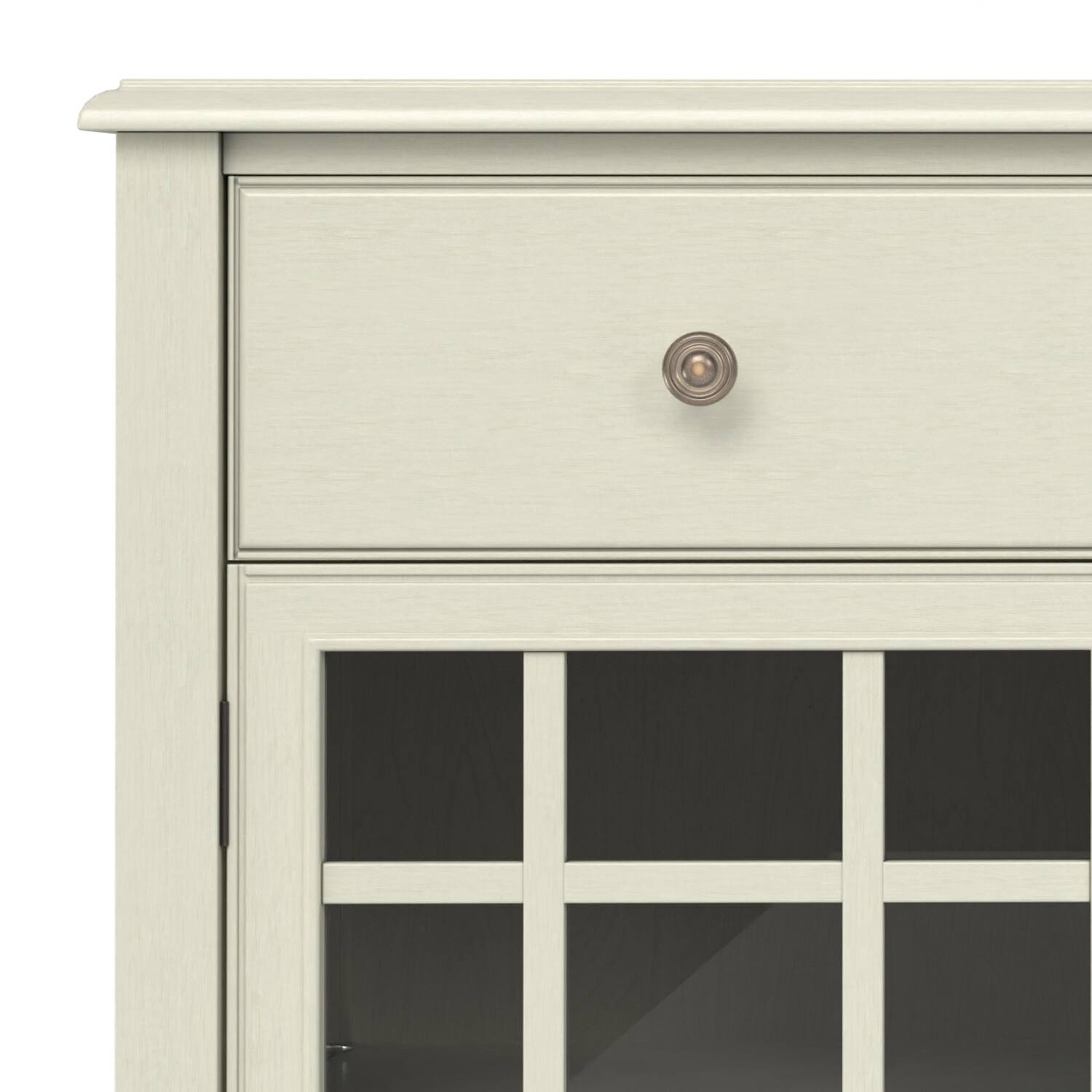 Alt View 7. Simpli Home - Connaught SOLID WOOD Sideboard Buffet in Antique White - Antique White.