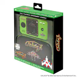Galaga Pocket Player Pro Portable Handheld Gaming System With Travel Case