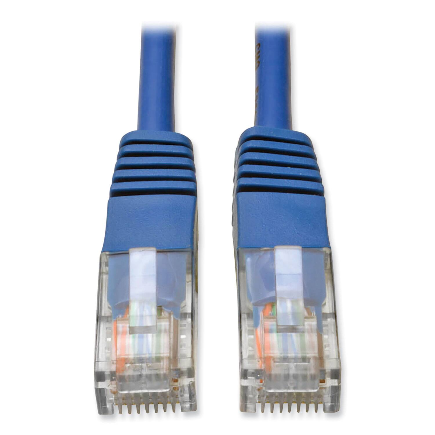 Alt View 1. Tripp Lite - Tripp Lite N002-010-BL 10 ft. CAT5e 350 MHz Molded Patch Cable - Blue - Blue.