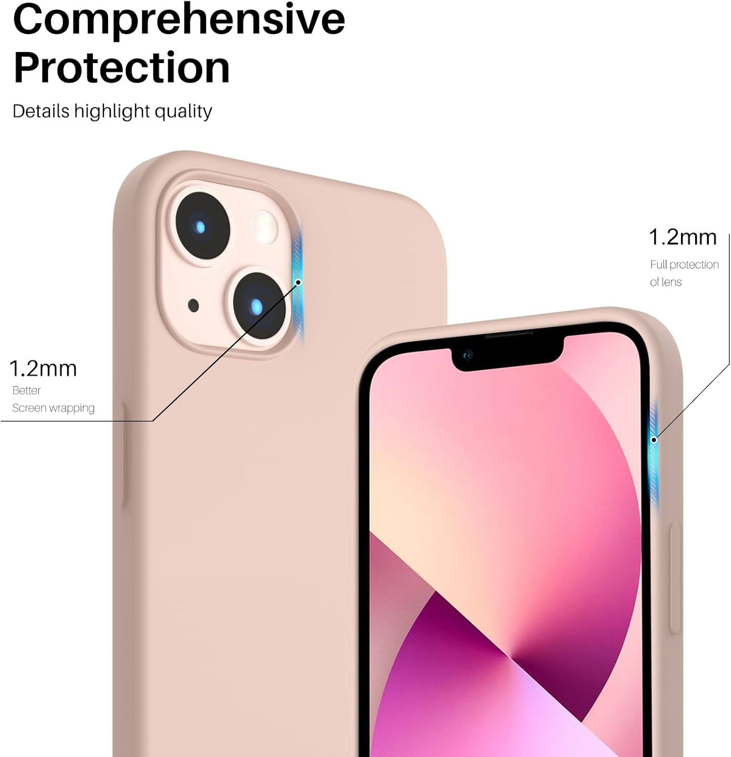 Comprehensive Protection Details highlight quality 1.2mm Full protection of lens 1.2mm Better Screen wrapping
