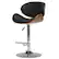 Front. Simpli Home - Marana Bentwood Adjustable Height Gas Lift Bar Stool - Black.