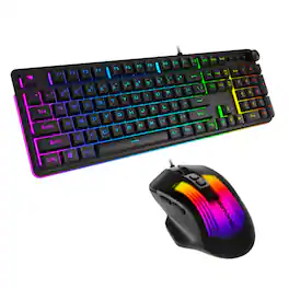 iBUYPOWER - Chimera KM10 RGB Gaming Keyboard and Mouse Combo - Black