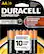 Front. Duracell - AA Batteries (8-Pack) - Black.