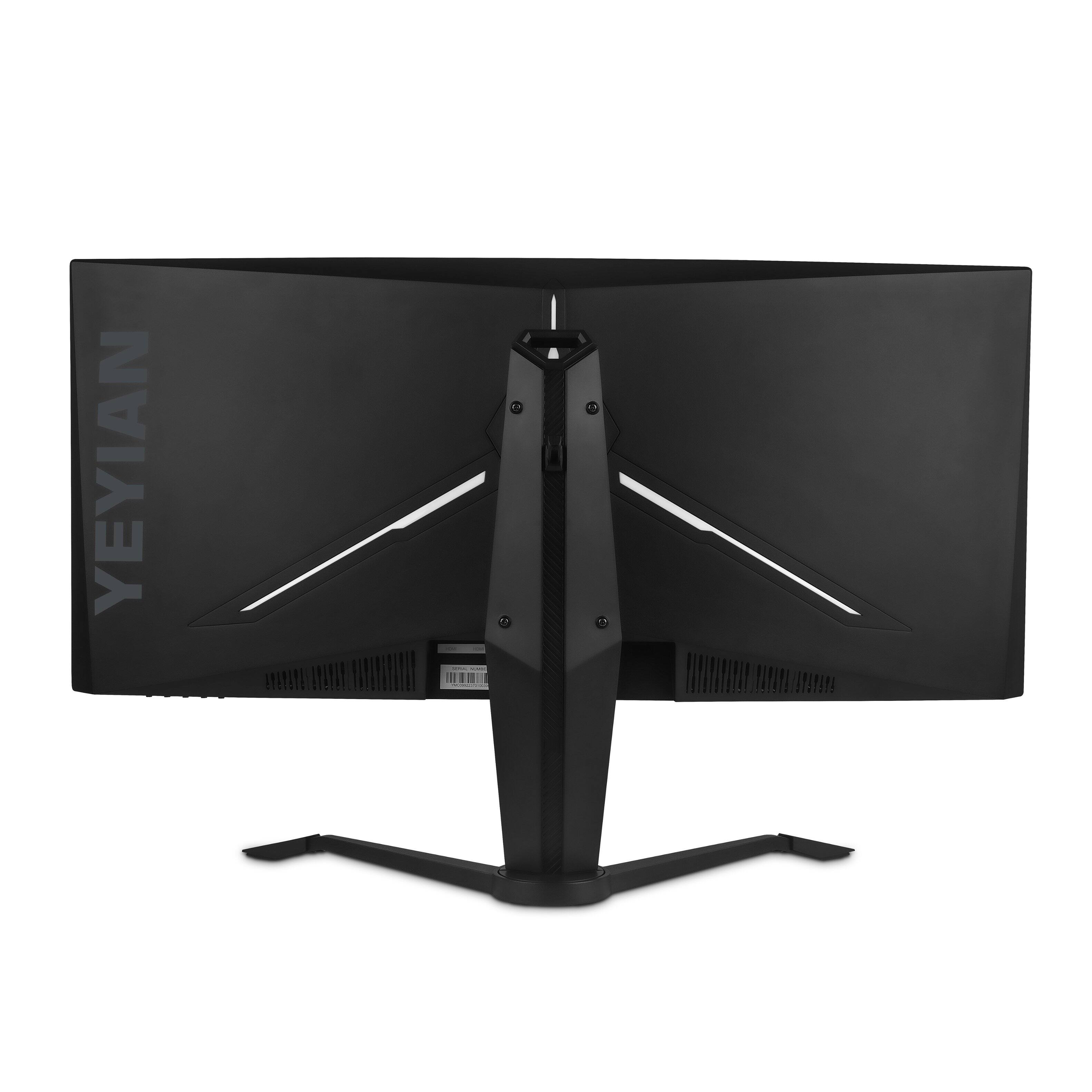Back. YEYIAN - Yeyian 34" Ultra Wide 2K Curved Gaming Monitor Sigurd 4000 - Model: US-YMC-VA34-01 - Black.