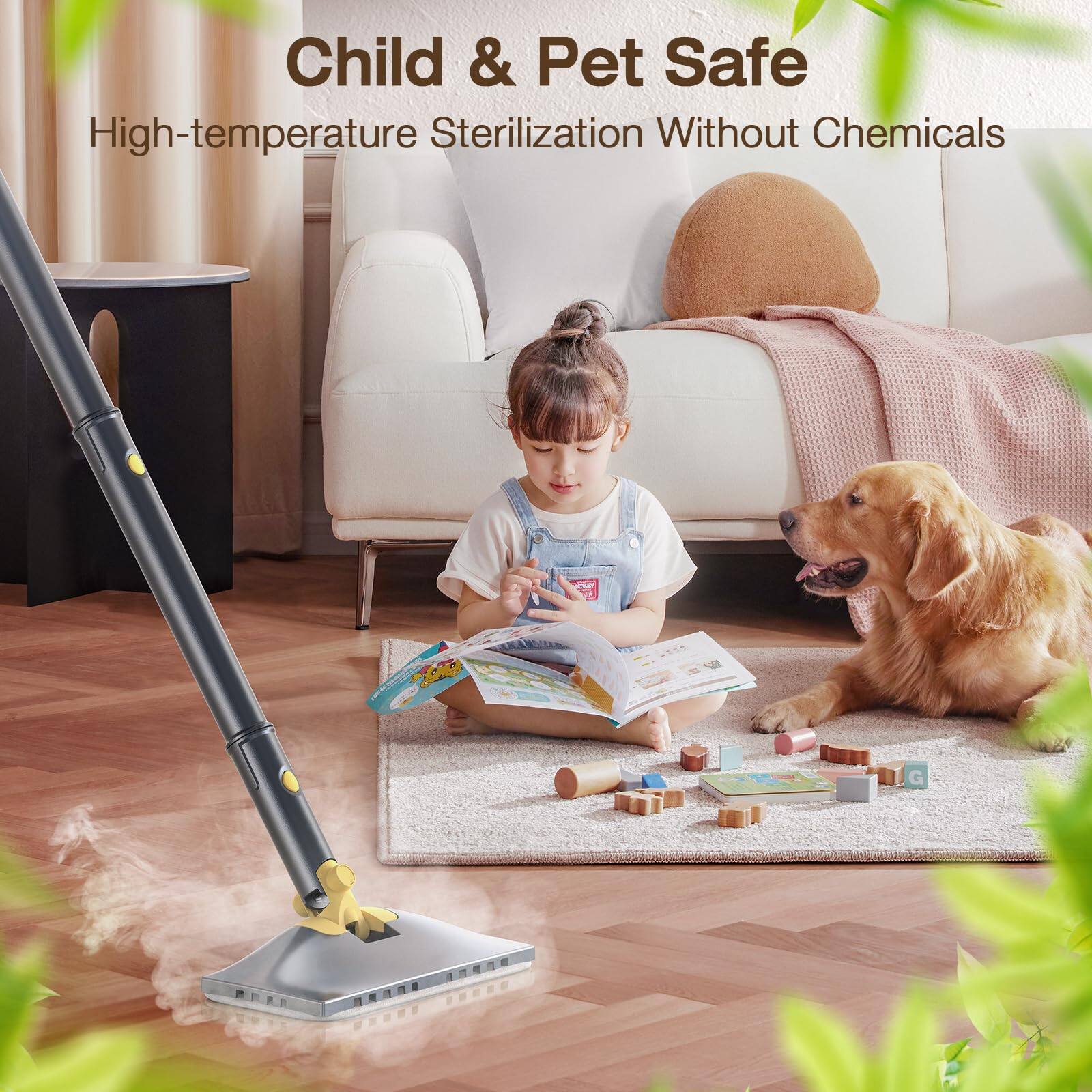 Child & Pet Safe  
High-temperature Sterilization Without Chemicals