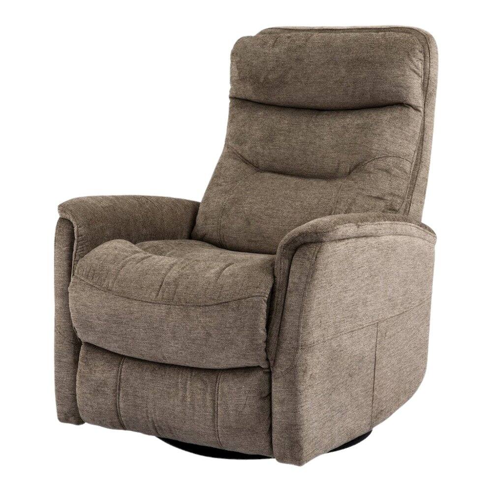 Angle. Starlight Canyon Home - Heather Recliner Nursery Glider – Elegant Boucle Chairs for Comfort - Grey.