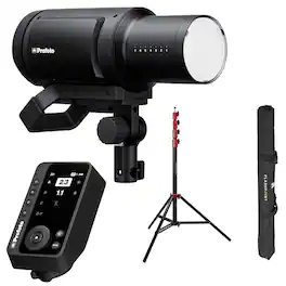 Profoto - Pro-B3 750Ws Battery Powered Monolight Bundle with Connect Pro Wireless Transmitter for Sony and 9.5' Pro