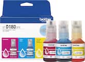 Brother - Genuine BTD180 3PK 3-Pack of High-Yield Cyan, Magenta, and Yellow Ink Bottles