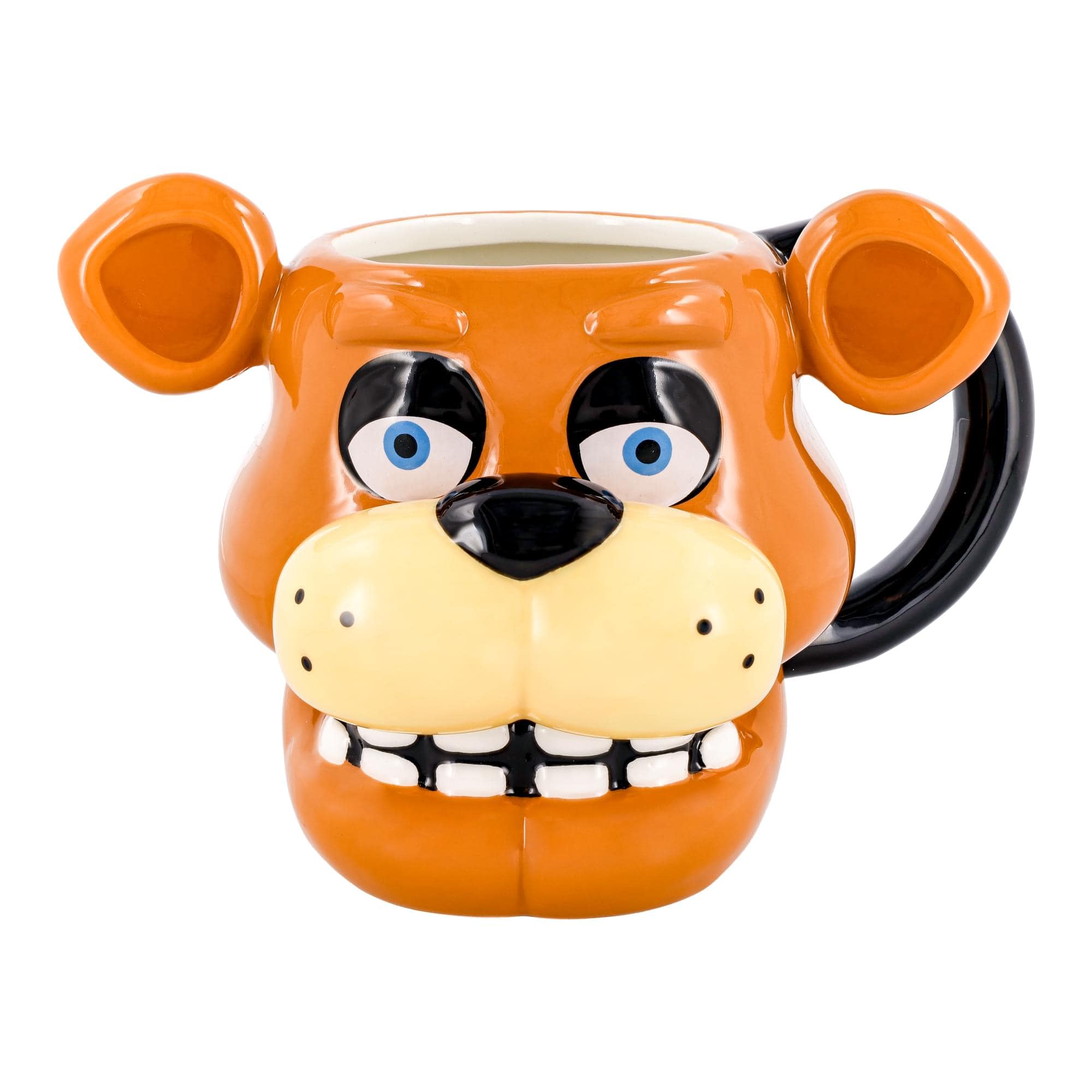 Silver Buffalo - Five Nights At Freddy's Freddy Face Sculpted Ceramic Mug | Holds 20 Ounces - Brown