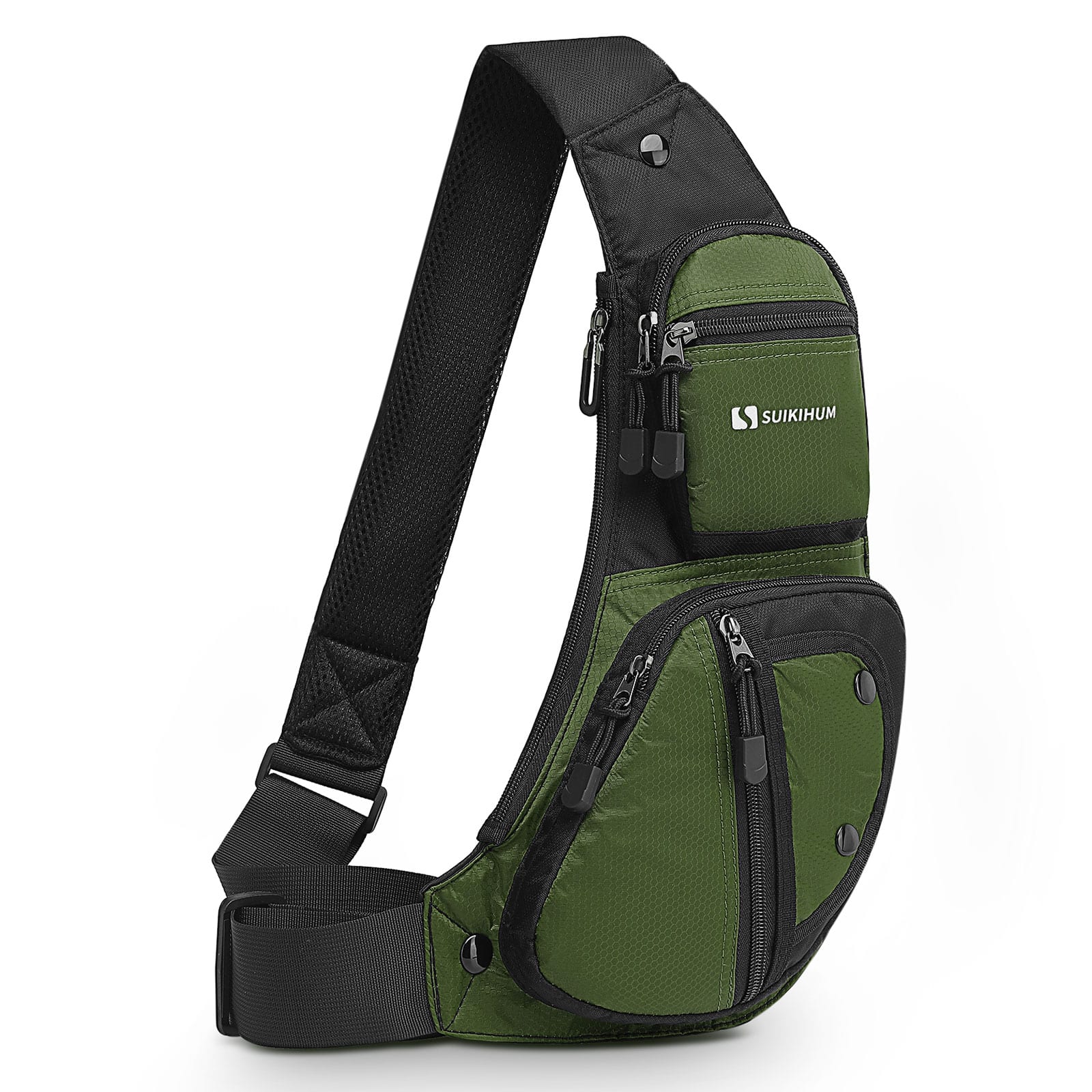 Unique Bargains - Sling Backpacks for Men Women Crossbody Bags Casual Sling Shoulder Chest Bag for Outdoor Travel - Green