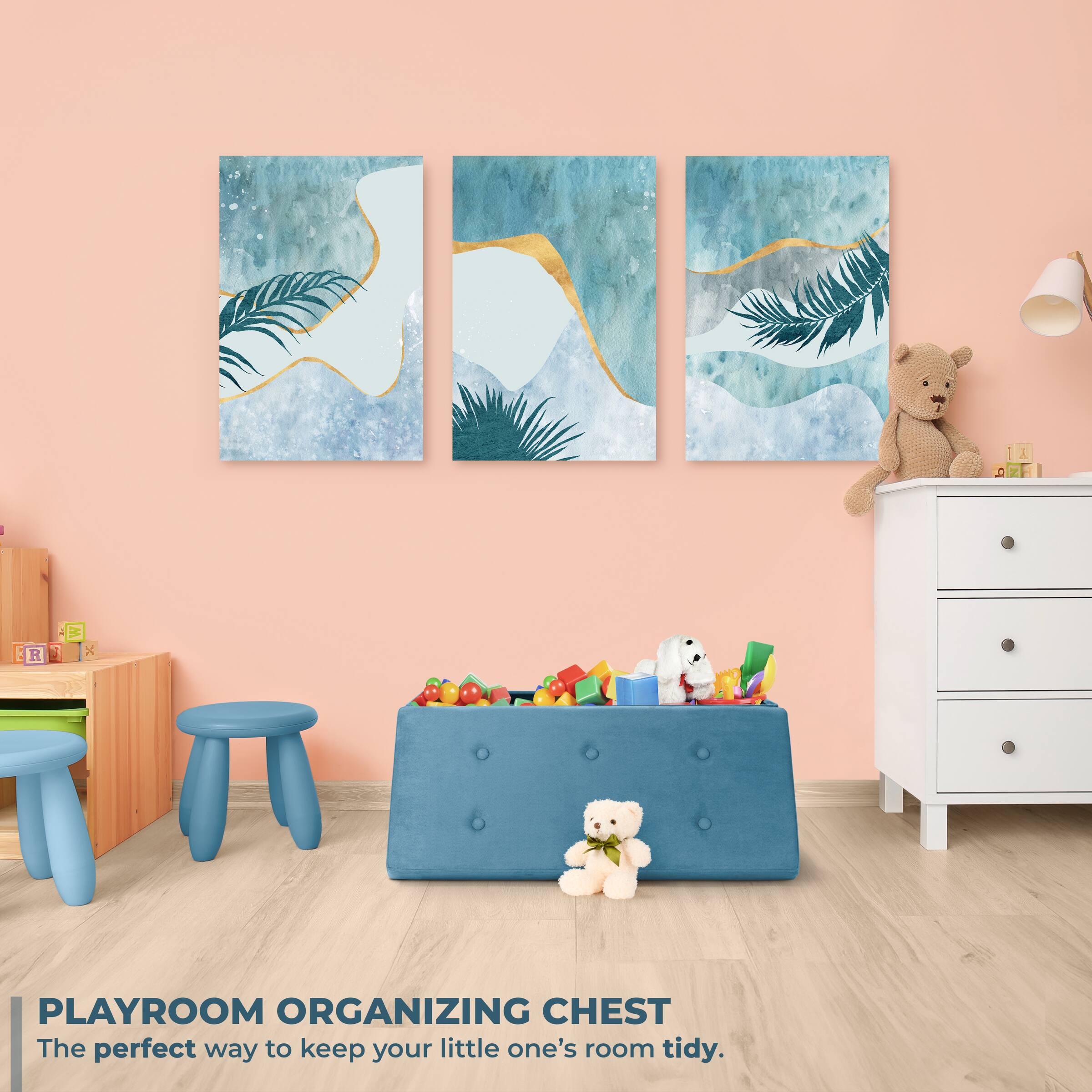 PLAYROOM ORGANIZING CHEST  
The perfect way to keep your little one's room tidy.
