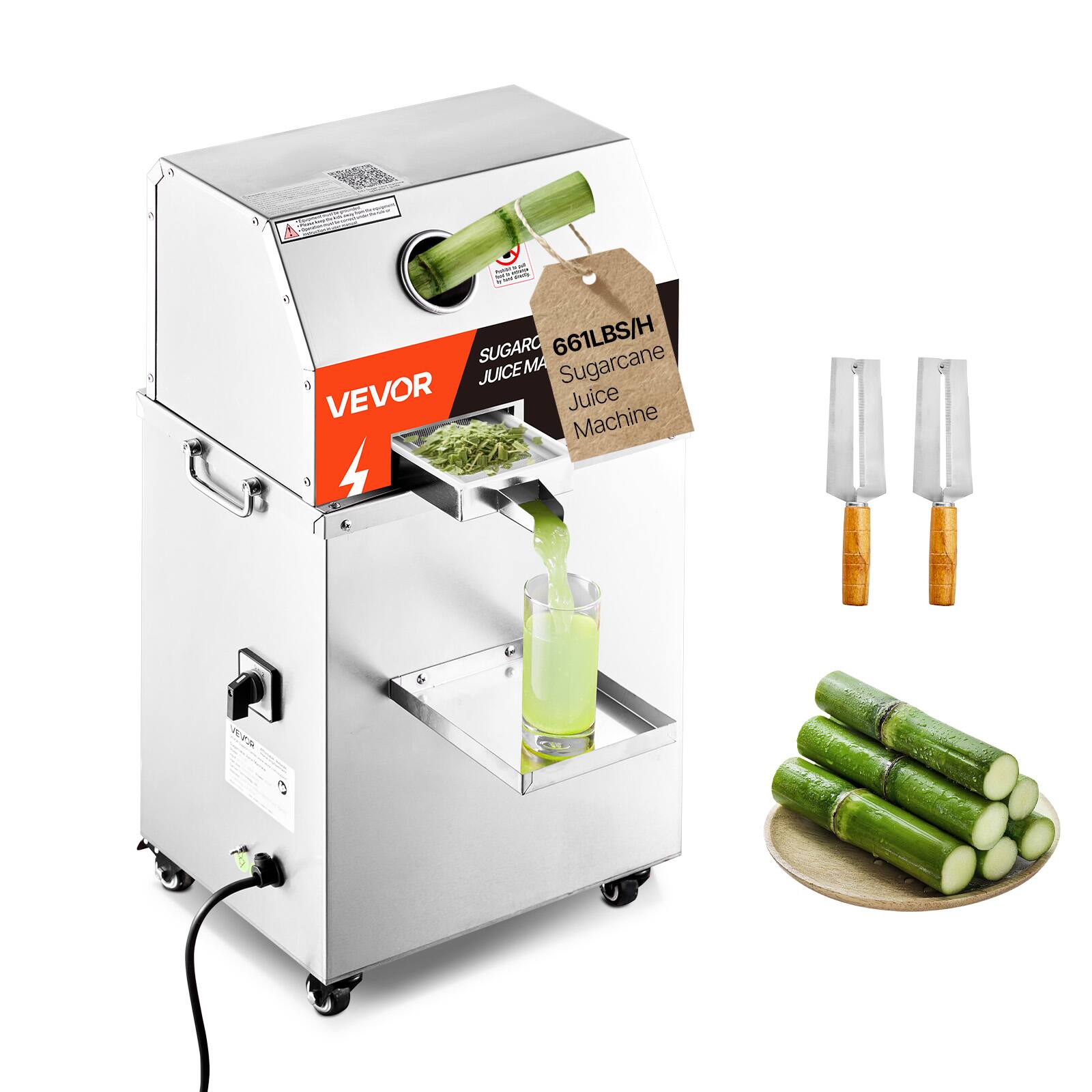 SUGARCANE JUICE MACHINE  
VEVOR  
661LBS/H  
Sugarcane Juice Machine