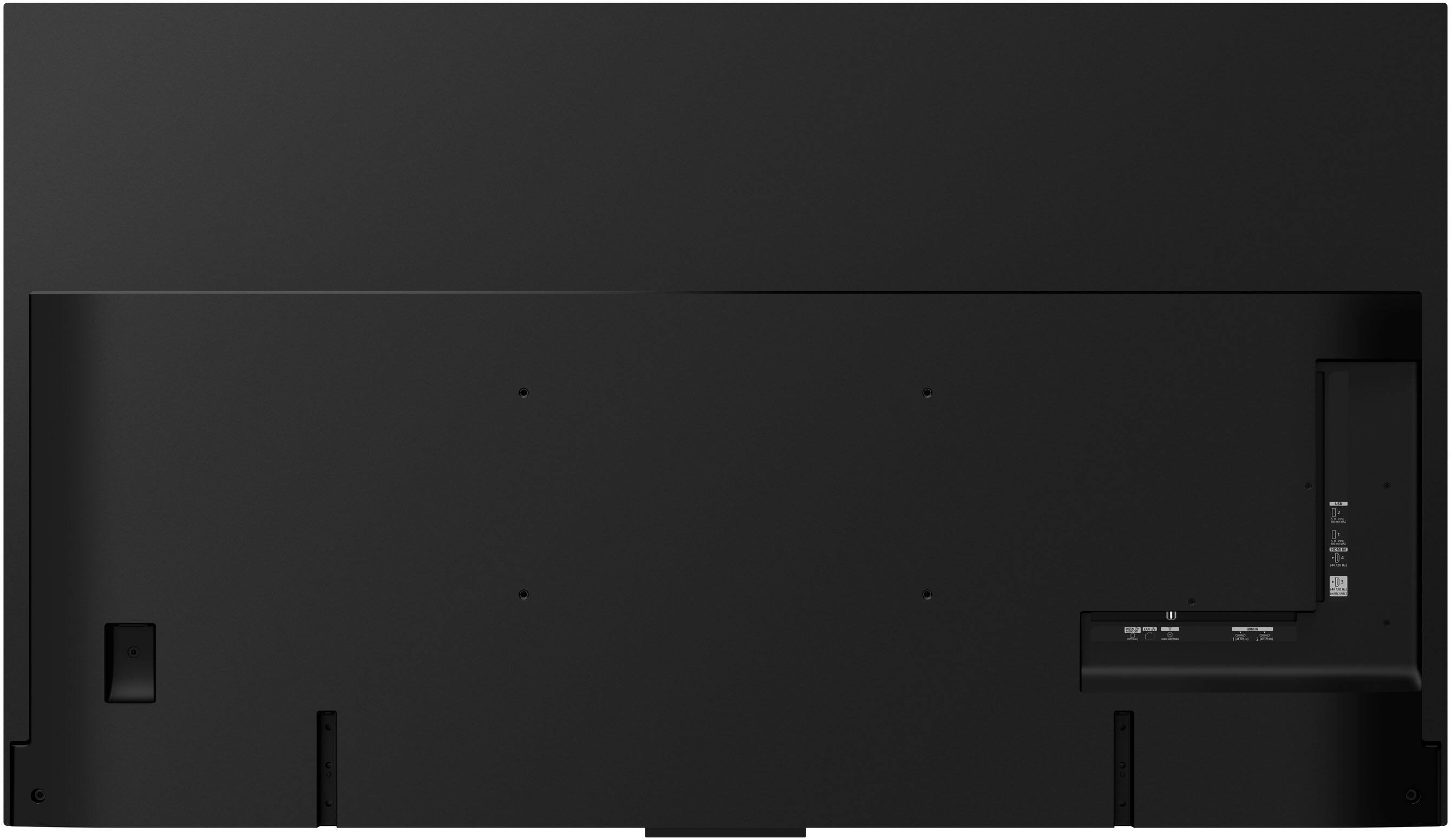 Back. Sony - 65" class BRAVIA 6 OLED 4K HDR Smart Google TV with Gemini - Black.