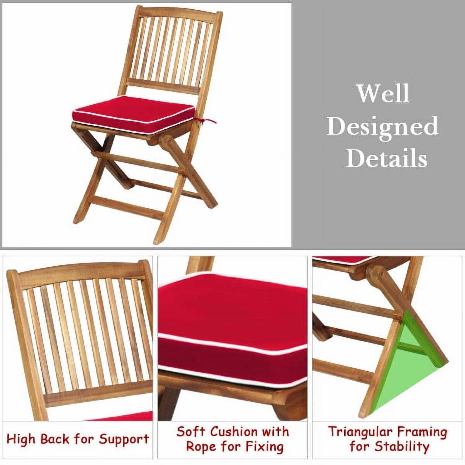 Well Designed Details

- High Back for Support
- Soft Cushion with Rope for Fixing
- Triangular Framing for Stability