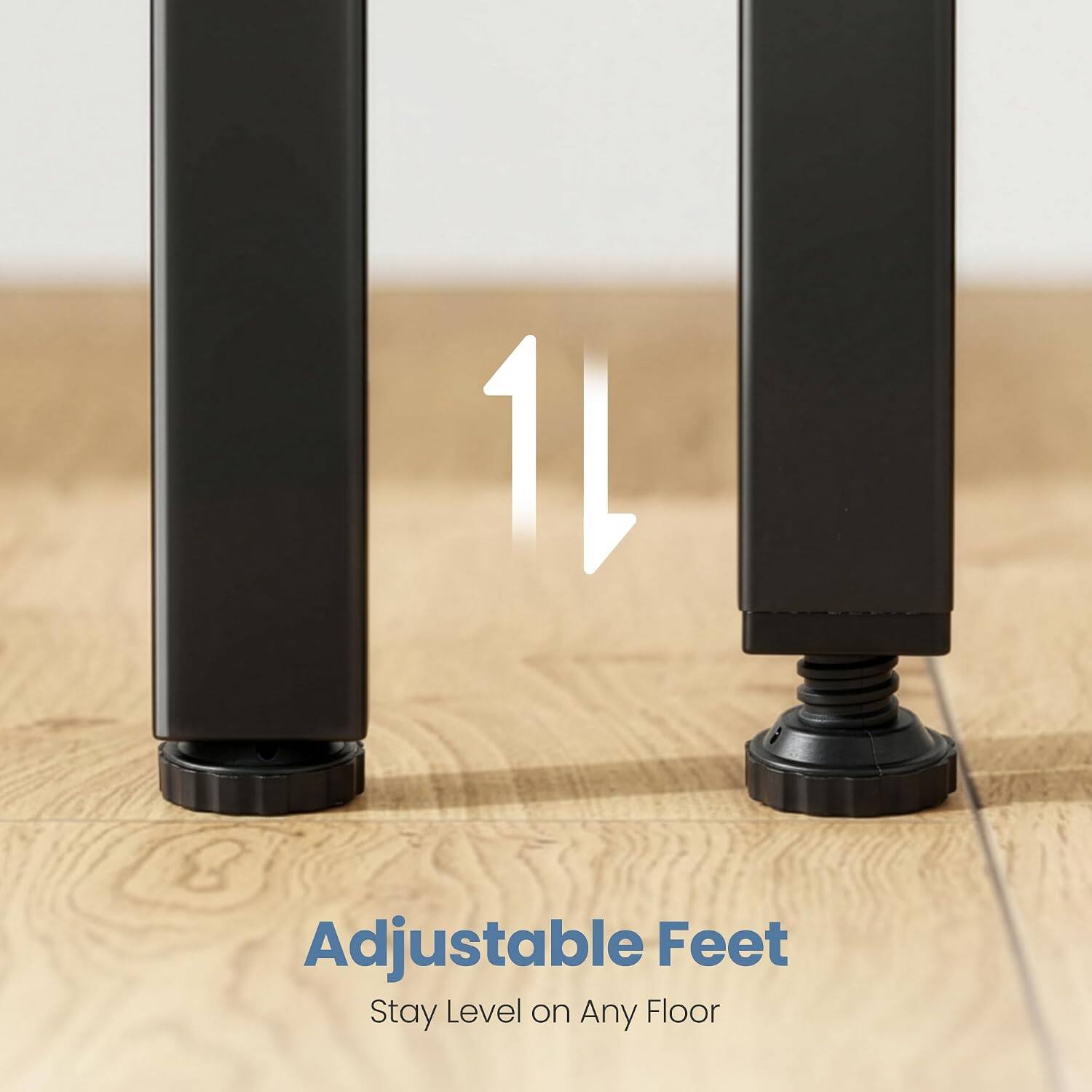 11 Adjustable Feet Stay Level on Any Floor