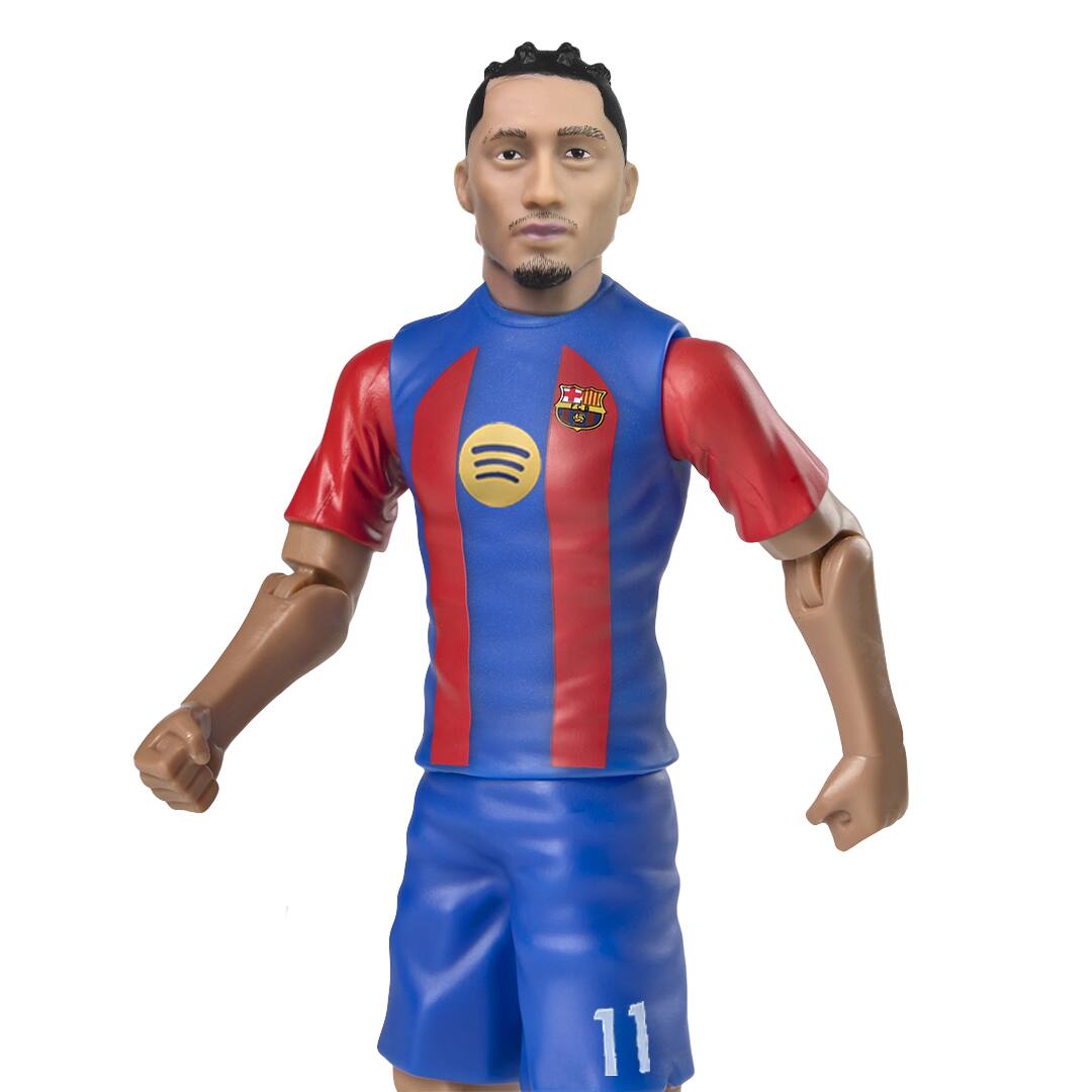 Alt View 5. Banbo Toys - Banbo Toys SOCKERS FC Barcelona Raphael "Raphinha" Dias Belloli 8" Collectible Soccer Action Figure.