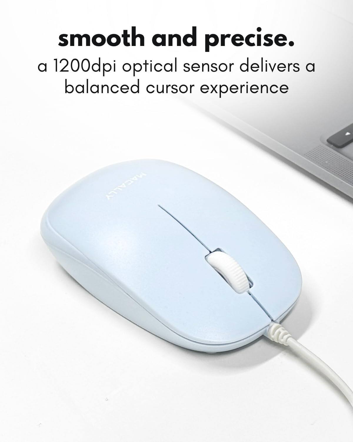smooth and precise.  
a 1200dpi optical sensor delivers a balanced cursor experience