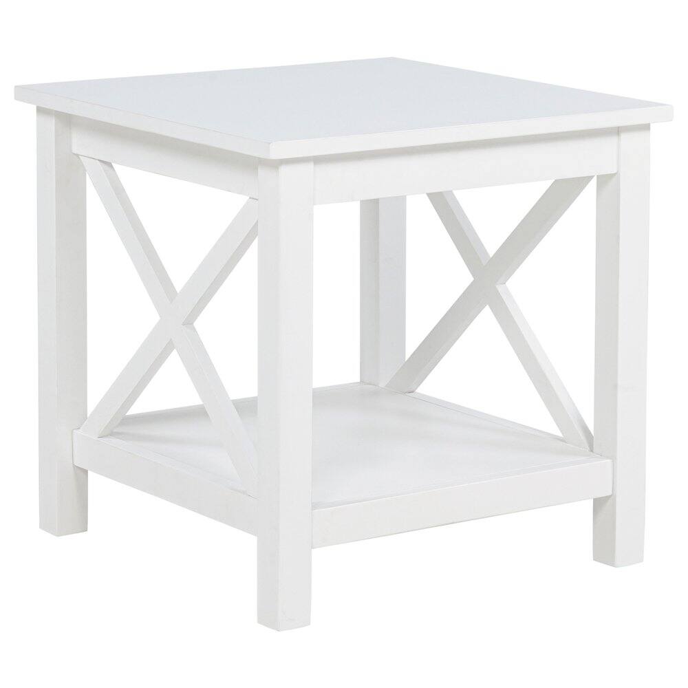 Angle. Coaster Co. of America - Skyview 3-piece Rectangular Lift Top Coffee Table Set White - White.