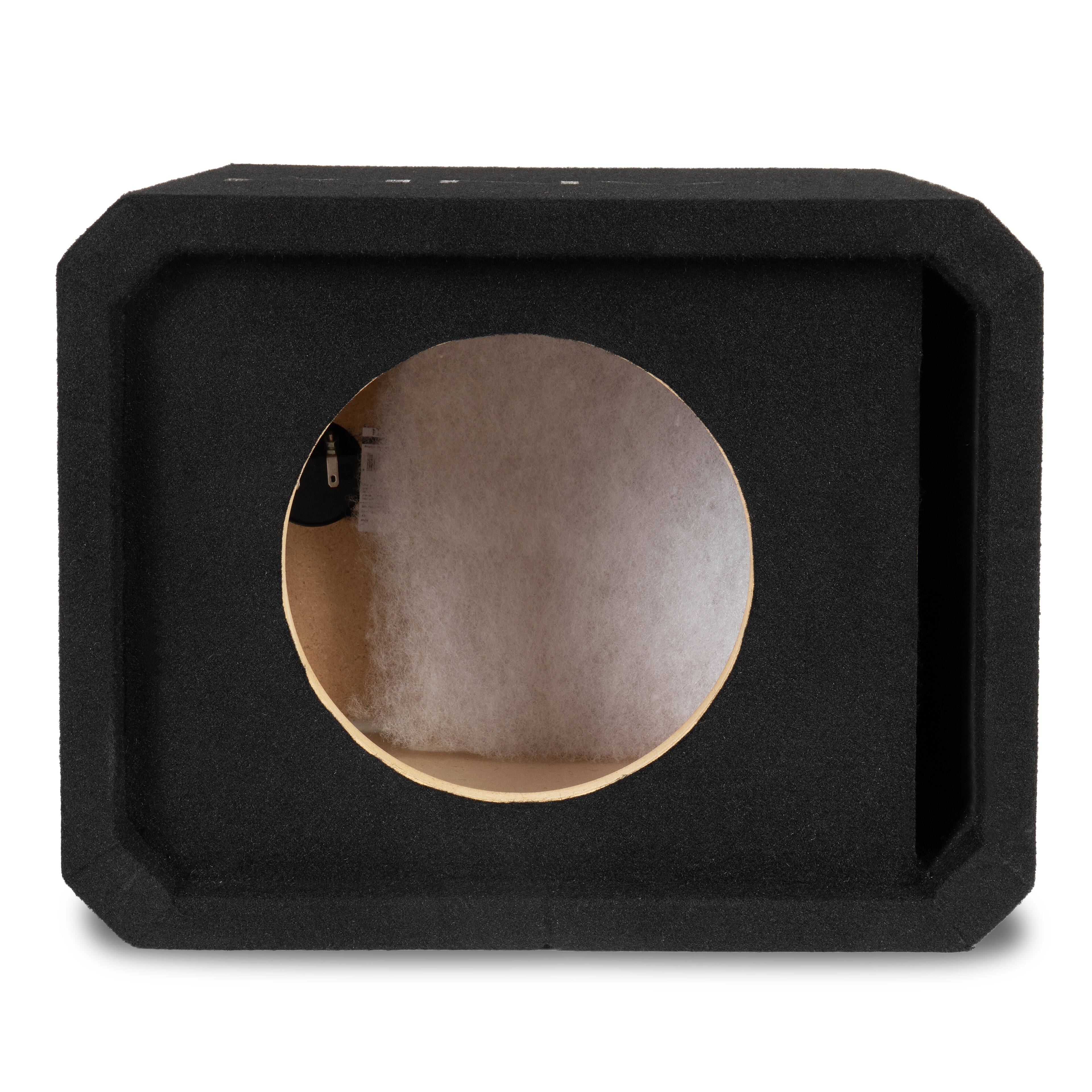 Angle. NVX - NE81P Single 8" Slot Ported 3/4" MDF Subwoofer Enclosure.