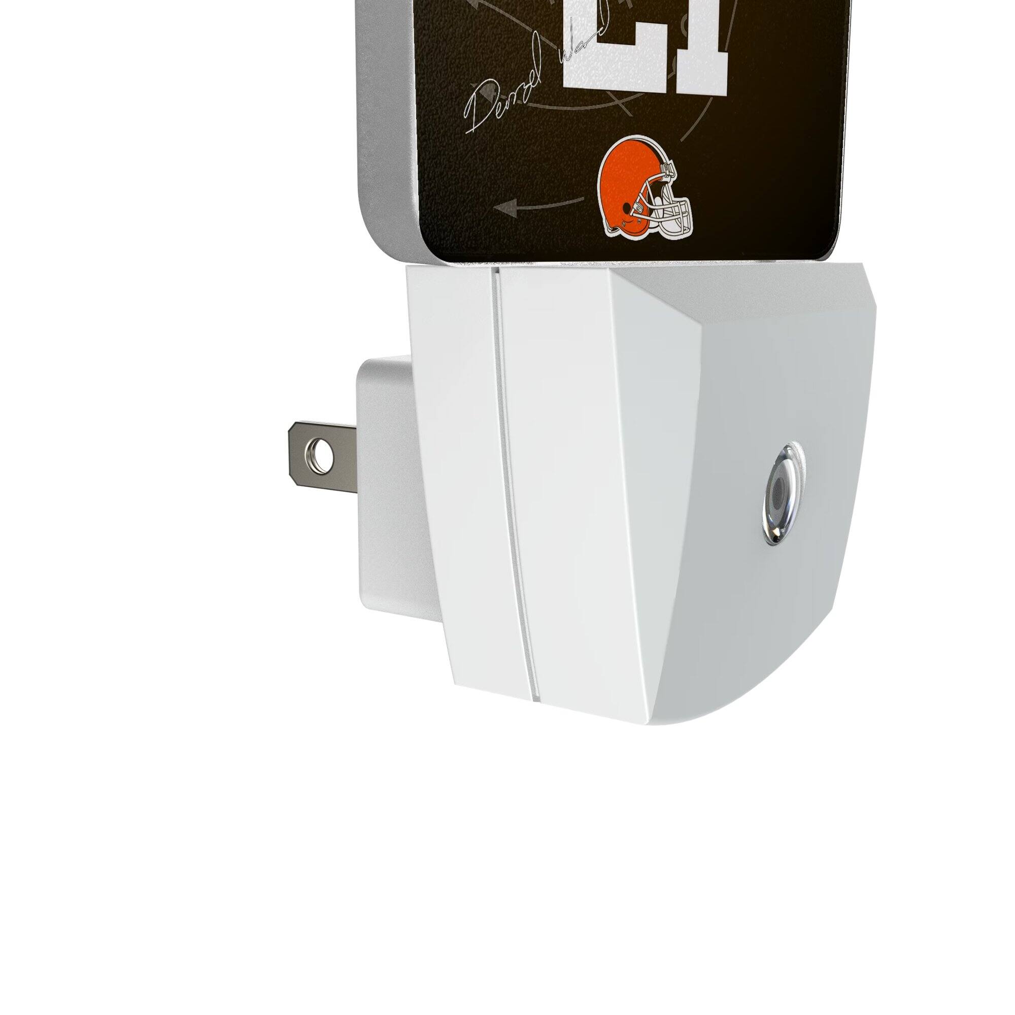 Alt View 2. Keyscaper - Denzel Ward Cleveland Browns Nightlight 2-Pack - Multicolor.