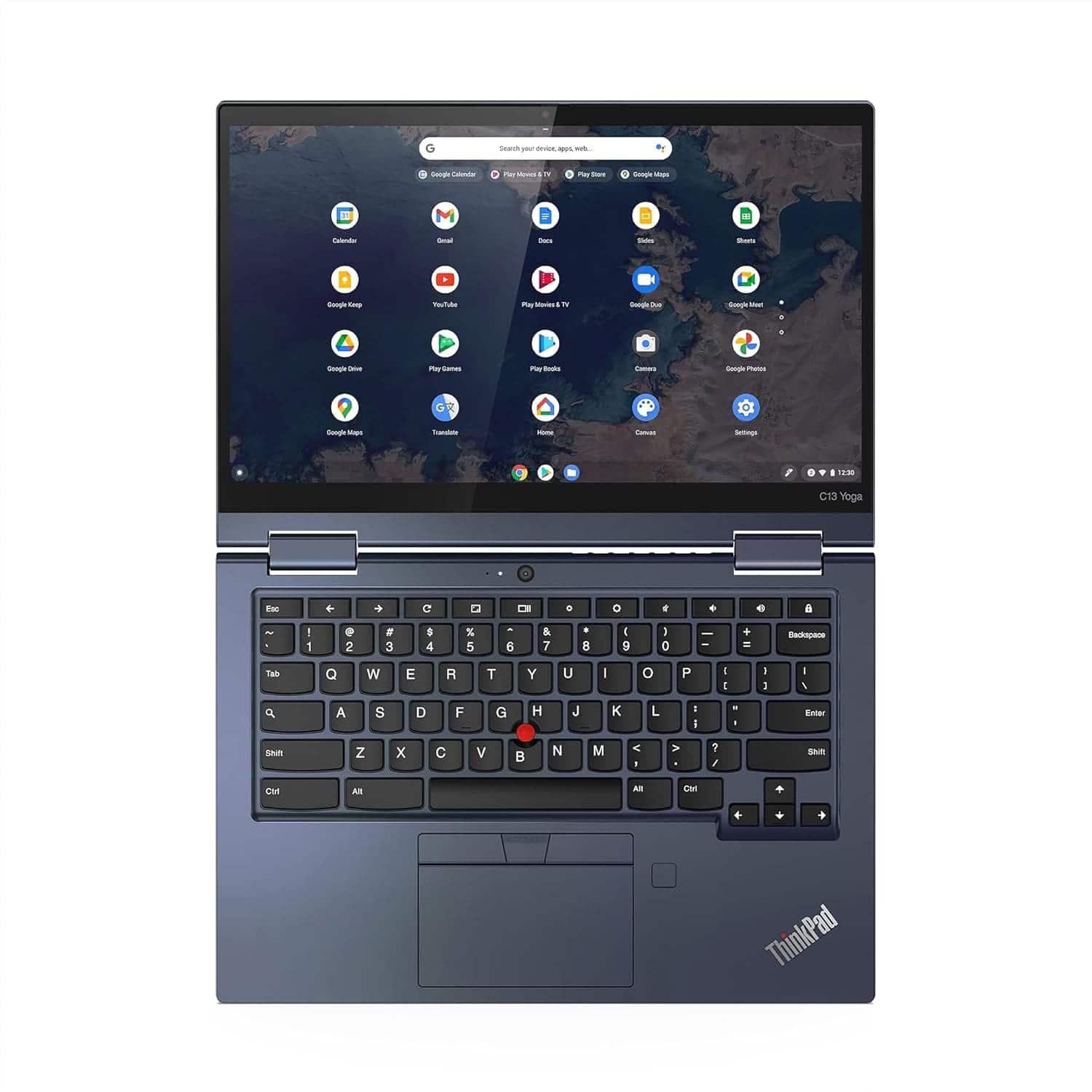 Lenovo - Refurbished Excellent - Thinkpad Certified Refurbished C13 Yoga Gen1 Chromebook 13" AMD Ryzen 5 3500C 8GB - 128GB SSD - Black