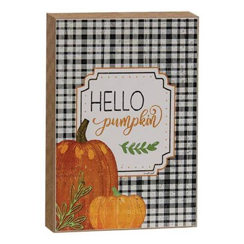 BreeBe - *Hello Pumpkin Plaid Block - Multicolor