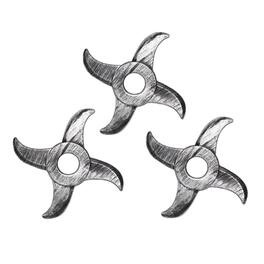 Underwraps - Foam Ninja Stars Pack Of 3 Adult Costume Accessory - Silver