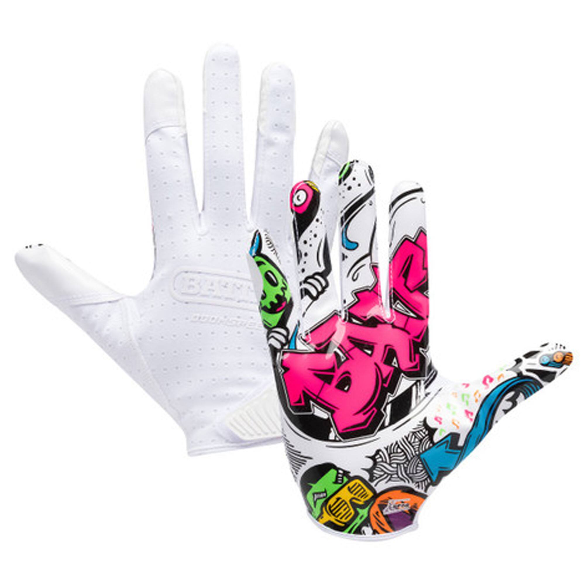 Alt View 1. Battle Sports - Battle Sports Adult "Graffiti" Doom Speed Receiver Football Glove - 2XL - Graffiti.