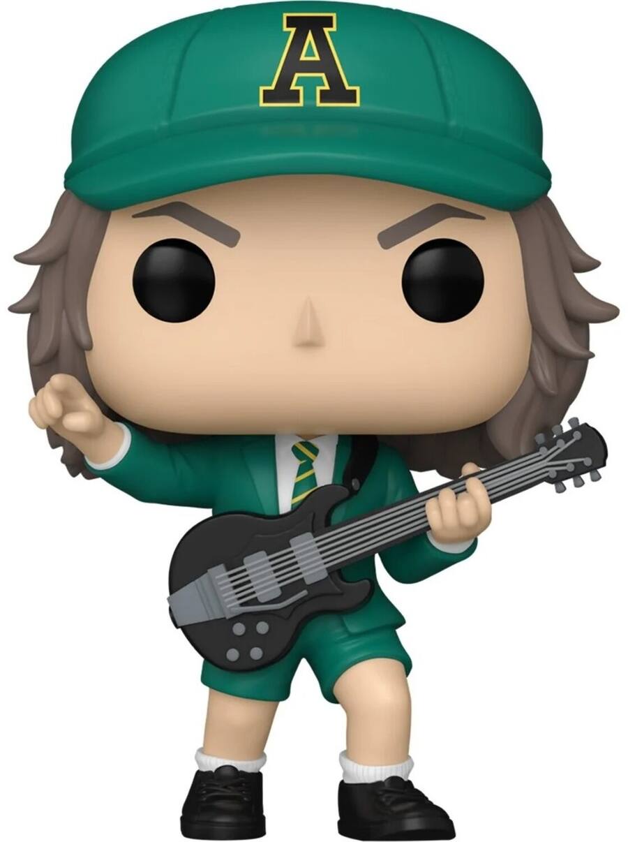 Funko POP! Rocks: AC/DC Angus Young, Green COLLECTIBLES Multicolor ...